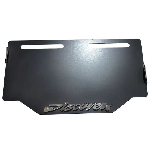 PORTAPLACA METÁLICO NEGRO — imagen 7