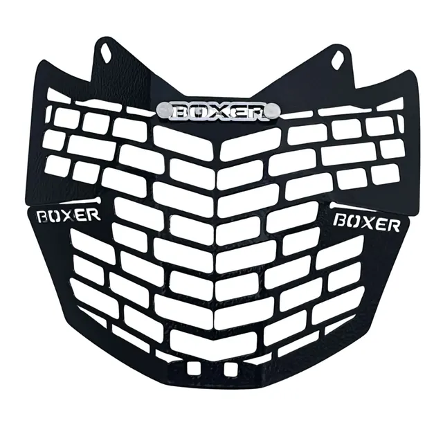 PARRILLA DE FAROLA BOXER KS EN NEGRO 3D — imagen 1