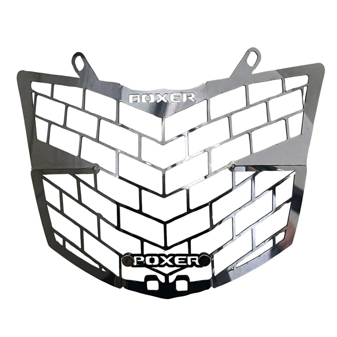PARRILLA DE FAROLA BOXER KS EN NEGRO 3D — imagen 2