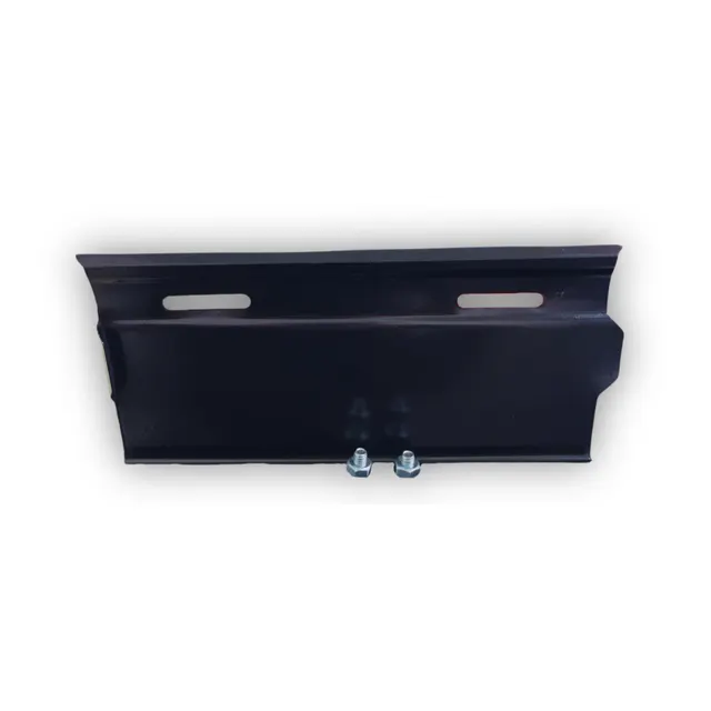 PORTAPLACA METÁLICO NEGRO — imagen 1