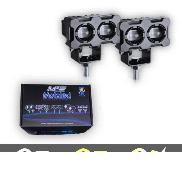 Exploradora Doble Lente Rígida XHR Motoled MLS (Par)