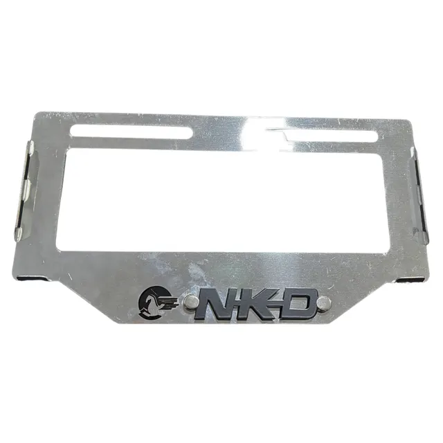 PORTA PLACA ACERO 3D — imagen 1