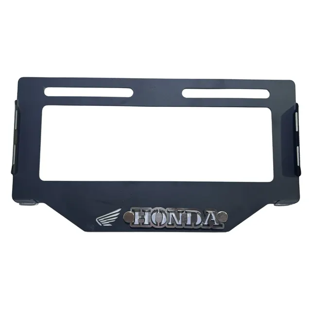 PORTAPLACA METÁLICO NEGRO — imagen 4