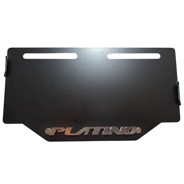 PORTAPLACA METÁLICO NEGRO — imagen 12
