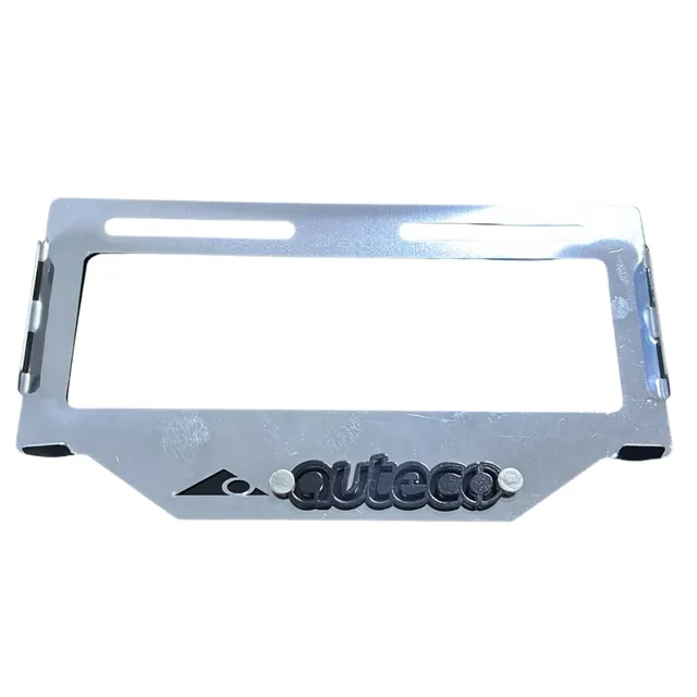 PORTA PLACA EN ACERO CON TORNILLOS — imagen 6