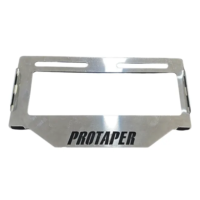 PORTA PLACA EN ACERO CON TORNILLOS — imagen 1
