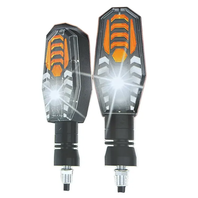 Direccional LED Delantero Secuencial Amarillo-Blanco