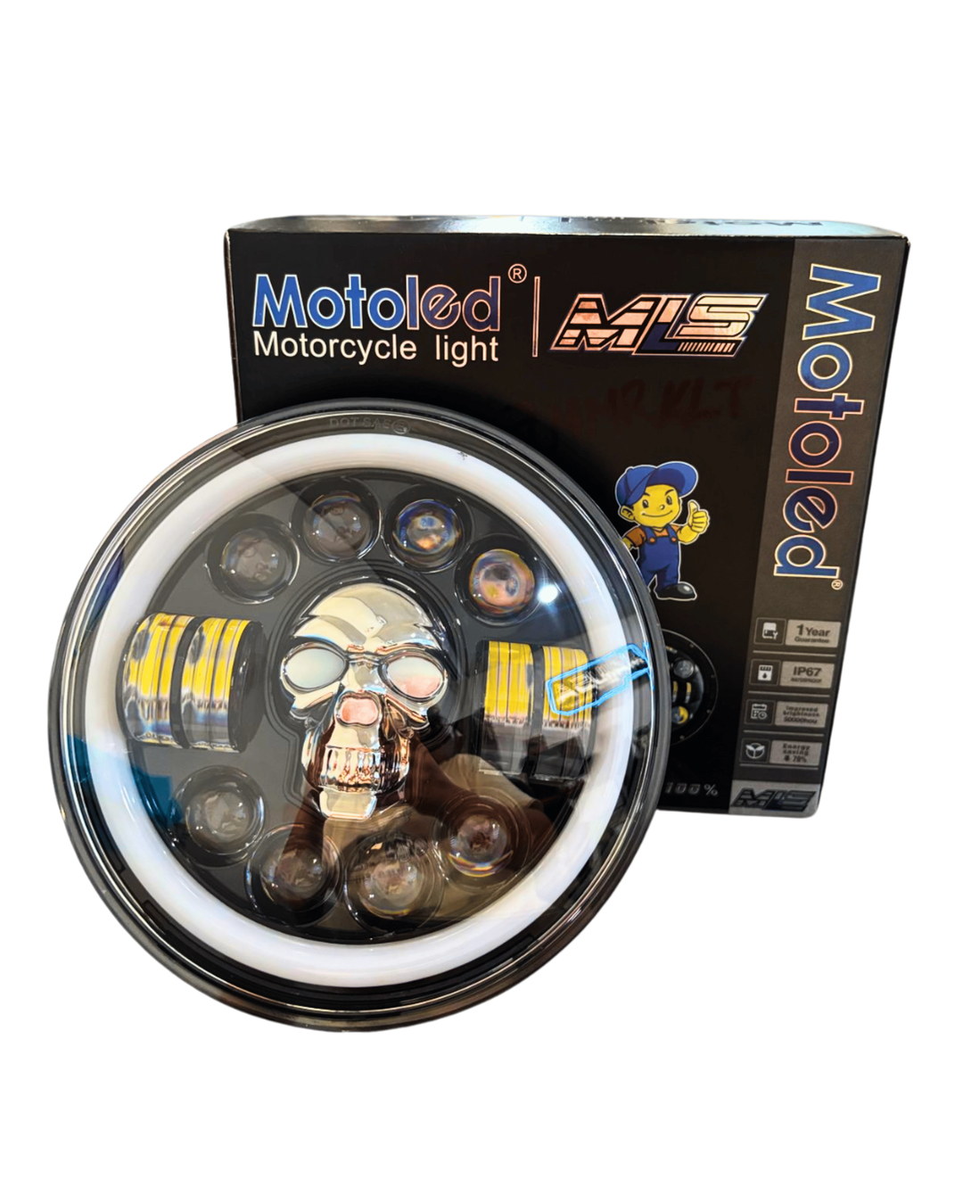 Farola Redonda Calabera Aro LED 7-MMR-KL